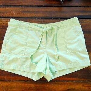 NEW York & Company Lime Green Linen shorts Size 10